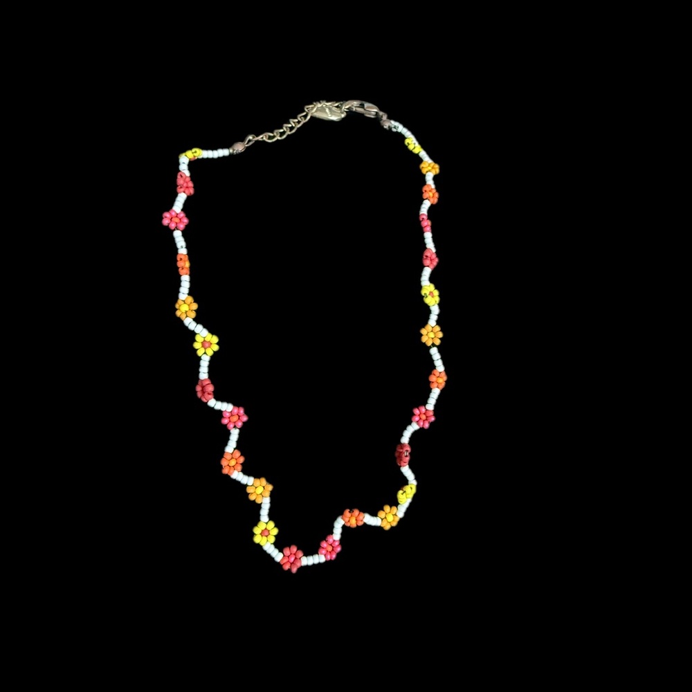 Colorful Floral Beaded Kids Bracelet